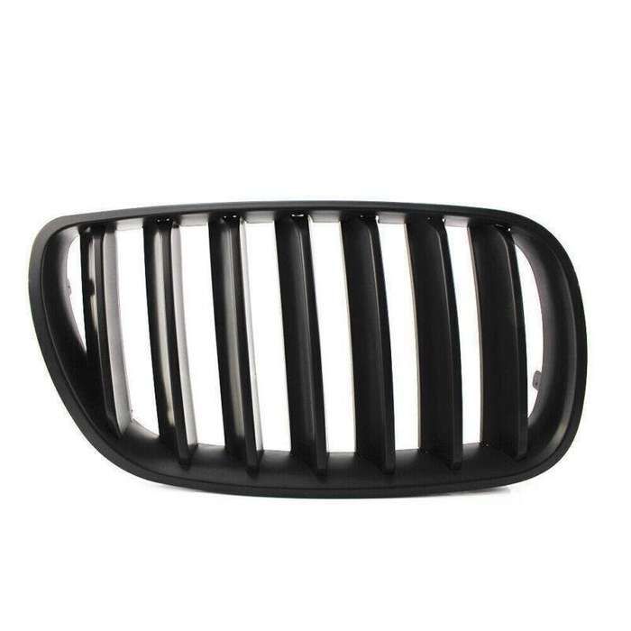 Pair ABS Matte Black Front Kidney Hood Grille Grill For BMW E83 X3 LCI 07-10