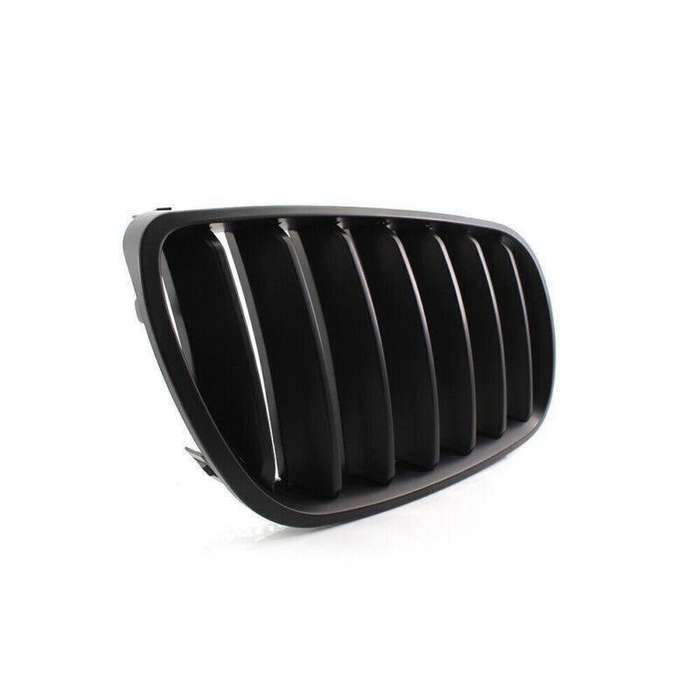 Pair ABS Matte Black Front Kidney Hood Grille Grill For BMW E83 X3 LCI 07-10