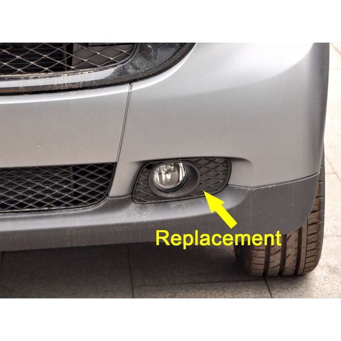 Pair Fog Lamp Bezel LH RH Fog Light Grille Cover Fit For 08-12 SMART FORTWO 451