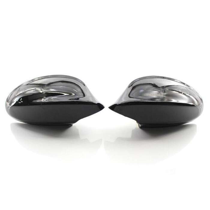 Pair of Car Rearview Mirror Cover Gloss Black Fit For BMW E90 3 Series 06-08