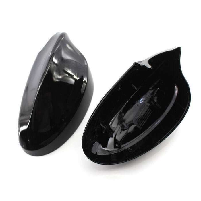 Pair of Car Rearview Mirror Cover Gloss Black Fit For BMW E90 3 Series 06-08