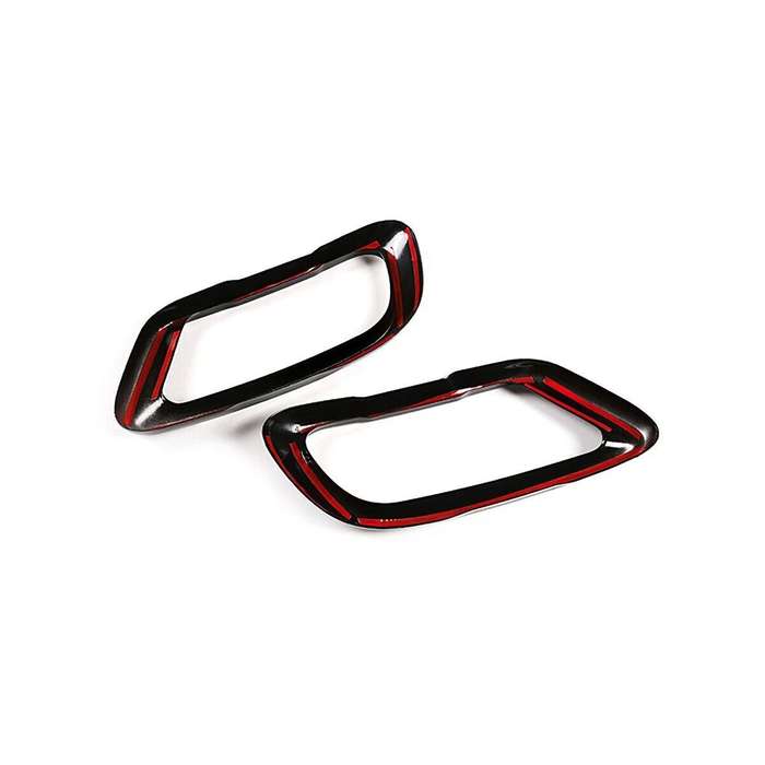 For BMW X5 X5 X6 G05 G06 G07 2019-23 Steel Black Exhaust Pipe Tip Cover Trim 2x