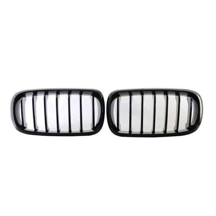 Pair Gloss Black M Sport Front Kidney Grill Grille Fit For BMW X5 F15 15-17 SUV