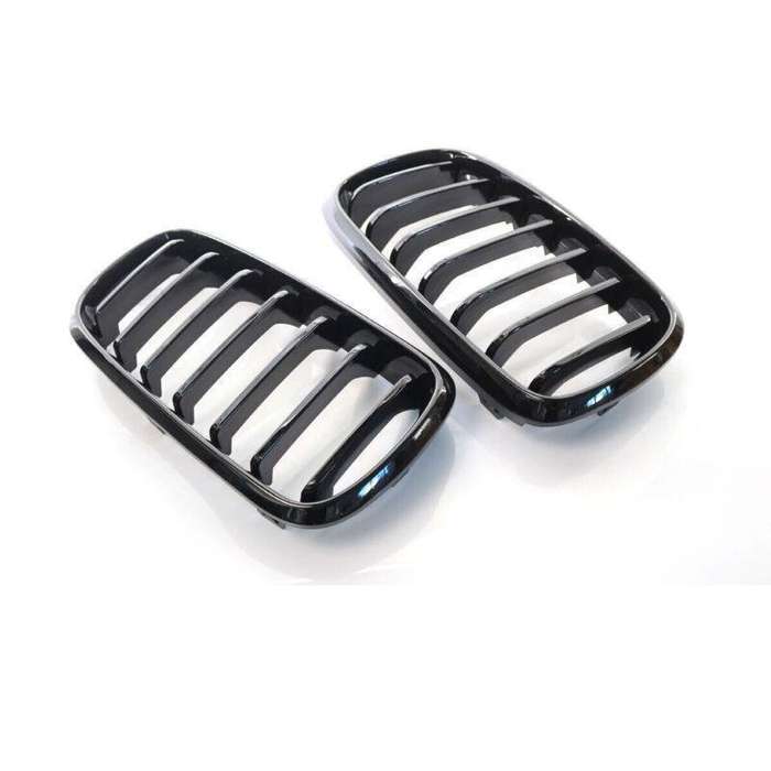 Pair Gloss Black M Sport Front Kidney Grill Grille Fit For BMW X5 F15 15-17 SUV