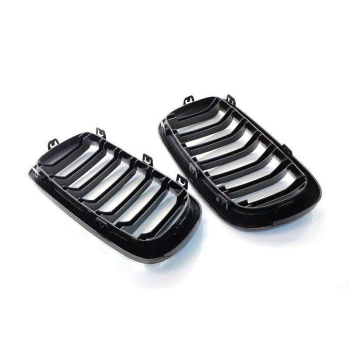 Pair Gloss Black M Sport Front Kidney Grill Grille Fit For BMW X5 F15 15-17 SUV