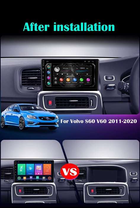 9" Android 13 Car Radio Multimedia Player Stereo GPS For Volvo S60 V60 2011-2020