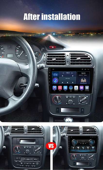 9" Android 13 Car Stereo Bluetooth DAB Radio GPS Navi for Peugeot 406 1999-2004