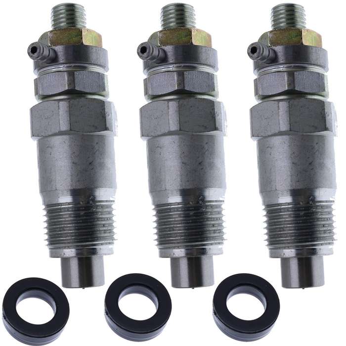 3X Fuel Injector Compatible with Kubota D1302 D1402 L235 L245 L275 L295 L305
