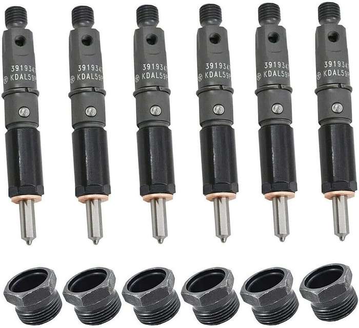 6X Fuel Injector Compatible with Dodge 5.9L Cummins 4BT Engine 12V 1988-1990