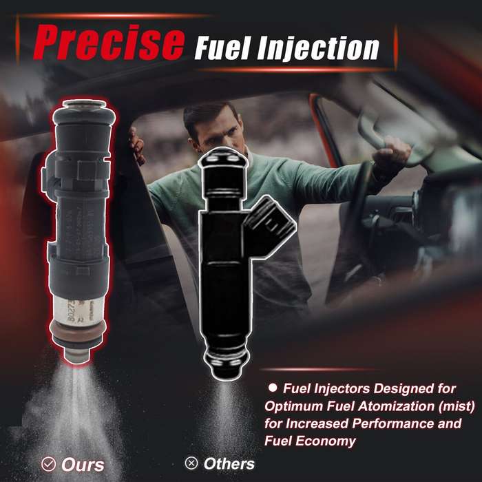 Compatible with Volkswagen Beetle 2.0L 2004-2005 0280158026 4Pcs Fuel Injector