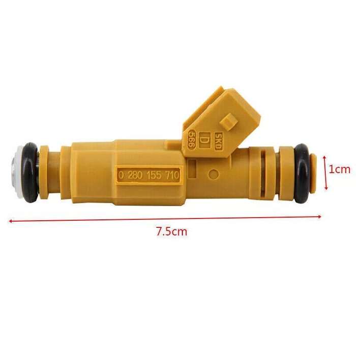 New 6Pcs Fuel Injectors 0280155710 Compatible with 1987-1998 JEEP 4.0L EV1