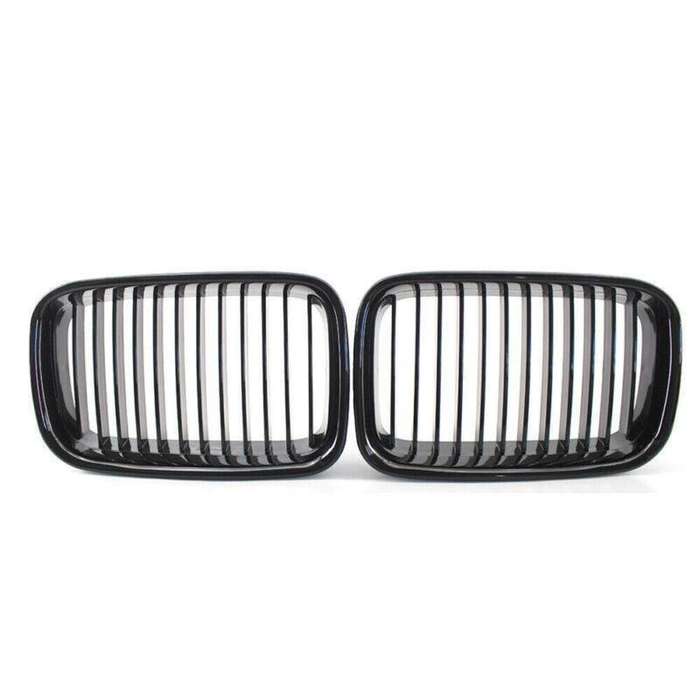 1 Pair Glossing Black Front Center Kidney Grille Fit For BMW 3-Series E36 92-96