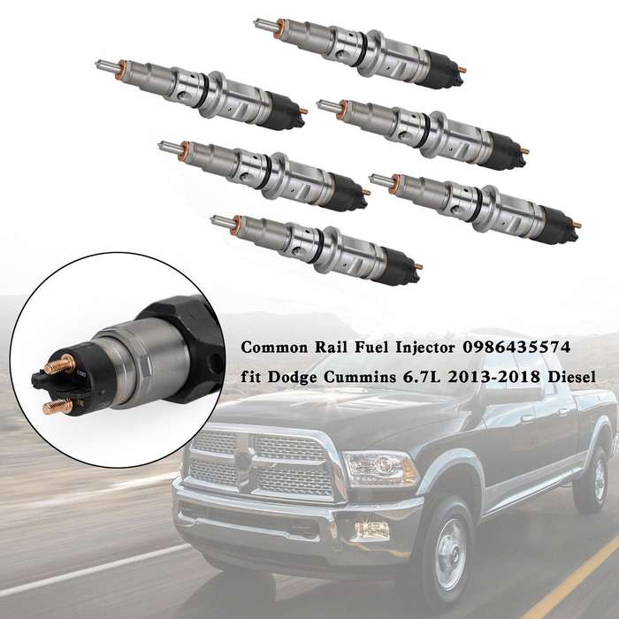6Pcs Diesel Fuel Injector Compatible Cummins Dodge Ram 6.7L 2011-2012 0445120188