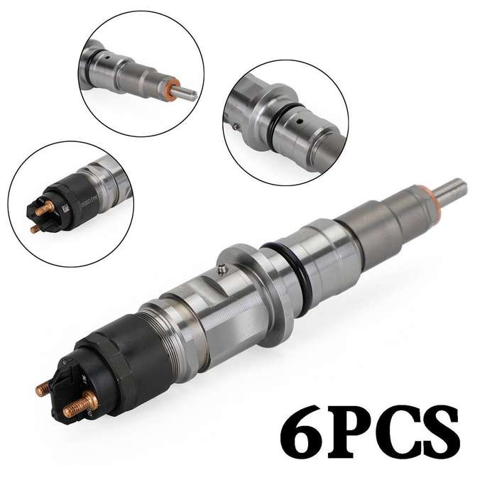 6Pcs Diesel Fuel Injector Compatible Cummins Dodge Ram 6.7L 2011-2012 0445120188