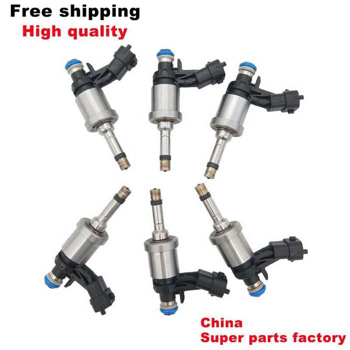 6PCS Fuel Injector Compatible Buick Enclave Cadillac CTS Chevrolet Camaro GMC