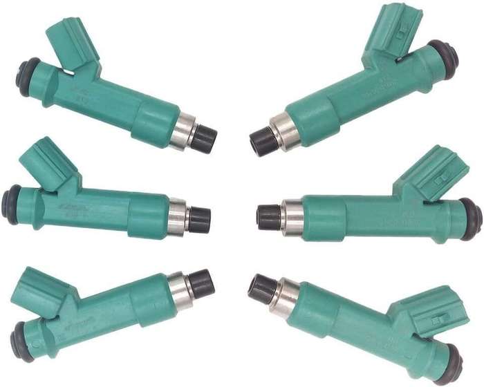 6pcs Fuel Injector Compatible 03-15 Toyota Tacoma 4Runner FJ Cruiser Tundra