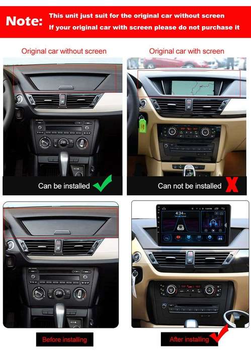 9" Android12 Car Stereo BT CarPlay Radio Head Unit GPS for BMW X1 E84 2009-2012