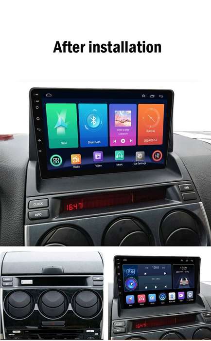 9" 4+64GB BT Android Auto CarPlay For Mazda 6 GG GY 2002-2008 GPS DAB+ Autoradio