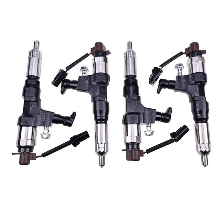 4X Fuel Injector 23670-E0232 095000-6922 compatible with Hino Engine J05D-TF