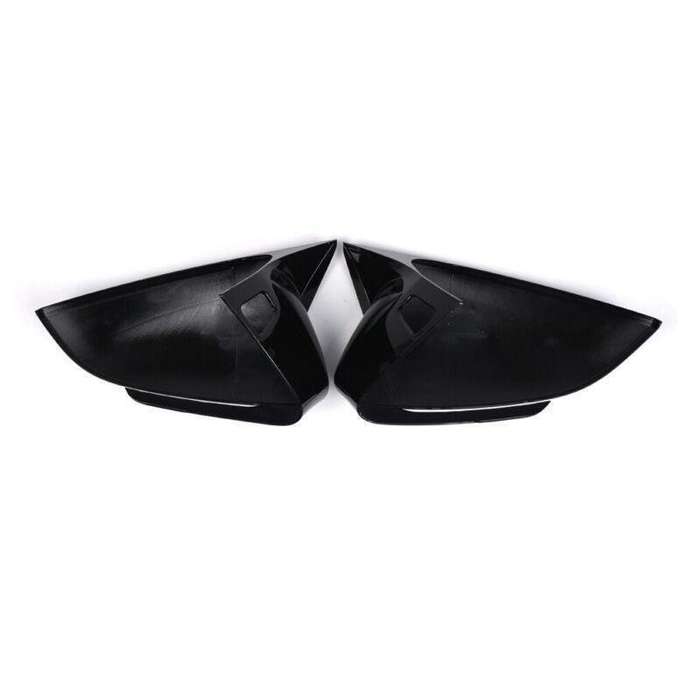 2x Rear View Wing Mirror Cover Caps For VW ID.4 VW ID.5 2021-2024 Gloss Black