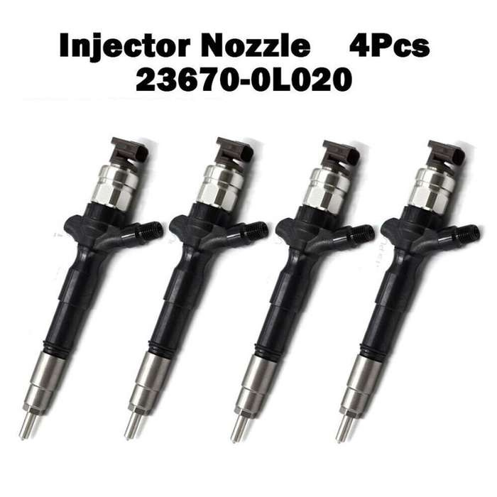 4PCS 23670-0L020 Fuel Injector 095000-5921 For DENSO Toyota Hiace Hilux 2KD-FTV