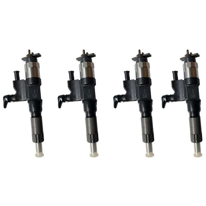 4PCS Fuel Injector Compatible with Denso ISUZU 4HK1 6HK1 095000-5341 095000-5342