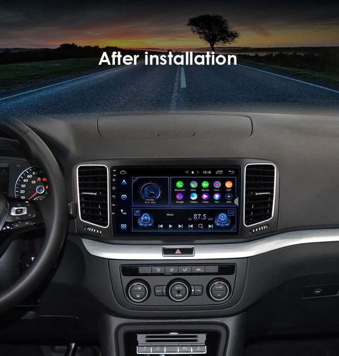 For VW Sharan 2012-2018 CarPlay+Android Auto 8-Core DAB Radio GPS Head Unit 64GB