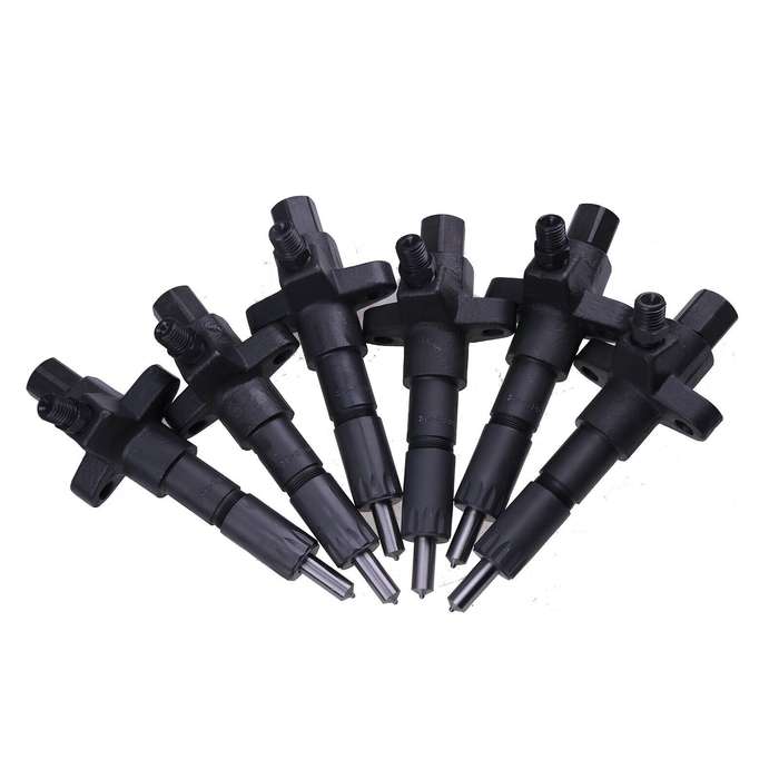 6Pcs Fuel lnjector Compatible with lsuzu Engine 6BD1 6BG1 Hitachi Excavator
