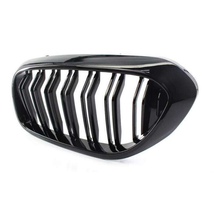 Pair of Gloss Black Front Grille Grill Fit For BMW 5-Series G30 2017