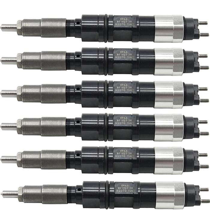 6XFuel Injector RE524369 Compatible DENSO John Deere 6081T Tractor Diesel Engine