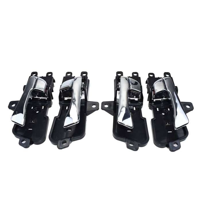 Left &amp; Right Inside Interior Door Handle 4Pcs Chrome For Hyundai Sonata 2011-15