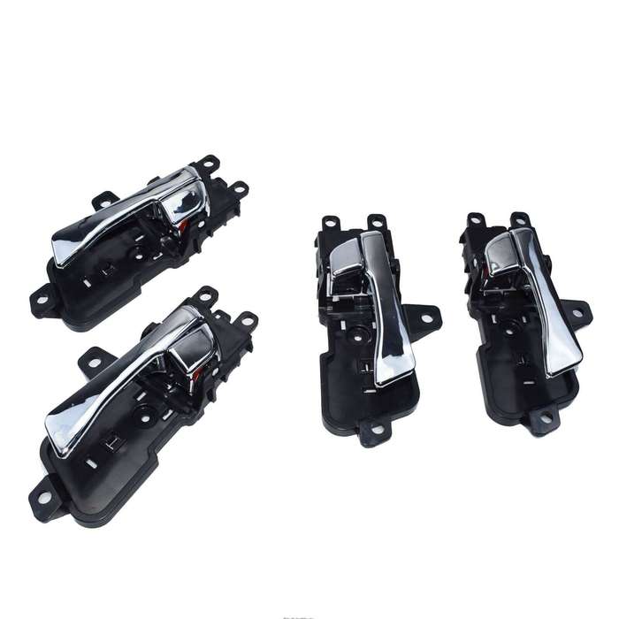 Left &amp; Right Inside Interior Door Handle 4Pcs Chrome For Hyundai Sonata 2011-15