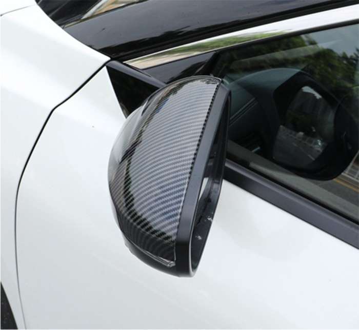 For Nissan Rogue 2021-2023 Carbon fiber Side Door Rearview Mirror Cover cap trim