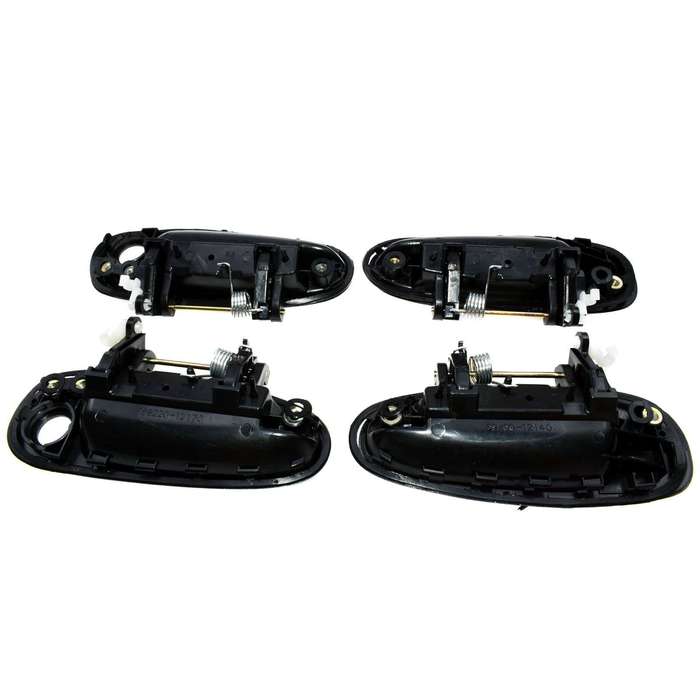 For TOYOTA COROLLA 93-97 Outside Door Handle Front Rear Left Right Black 4Pcs