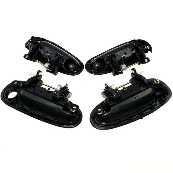 For TOYOTA COROLLA 93-97 Outside Door Handle Front Rear Left Right Black 4Pcs