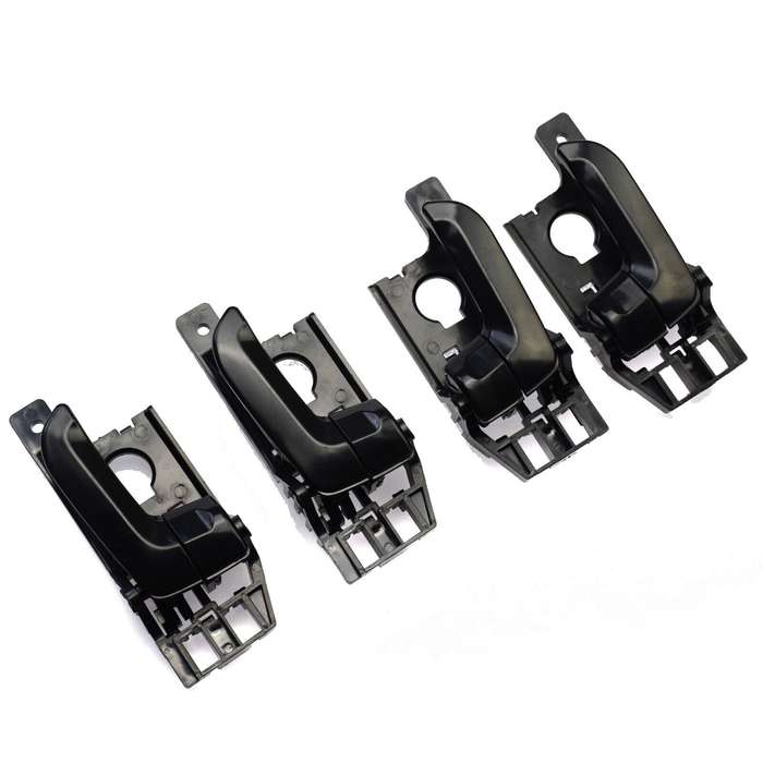 Black Inside Interior Door Handle Left &amp; Right Set of 4 For Kia Sportage 2005-10