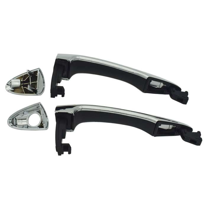 Front Left &amp; Right Exterior Door Handles Chrome Pair For Kia Sportage 2011-2016