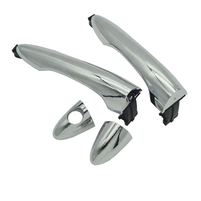 Front Left &amp; Right Exterior Door Handles Chrome Pair For Kia Sportage 2011-2016