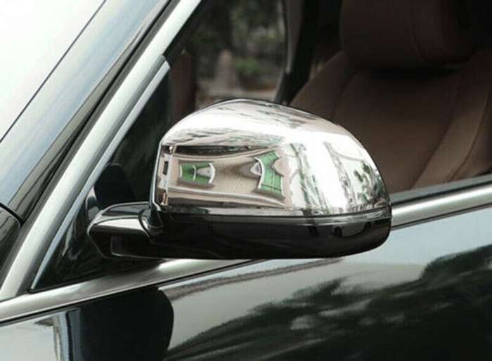 For BMW X5 G05 2019-2023 Chrome Side Rearview Mirrors Molding Cover caps Trim