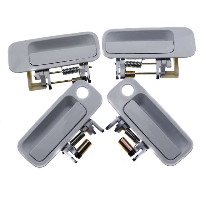 4Pcs Outside Door Handle White Front Right Rear Left For 1997-2001 Toyota Camry