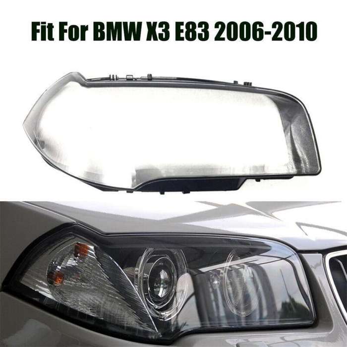 Fit For BMW X3 E83 2006-2010 Headlight Headlamp Clear Lens Right Cover
