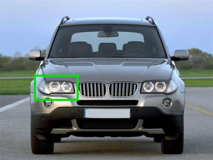 Fit For BMW X3 E83 2006-2010 Headlight Headlamp Clear Lens Right Cover