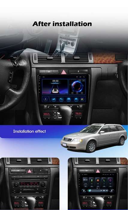 For Audi A6 S6 RS6 1997-2004 Android12 Car Stereo DAB Radio SatNav GPS Head Unit