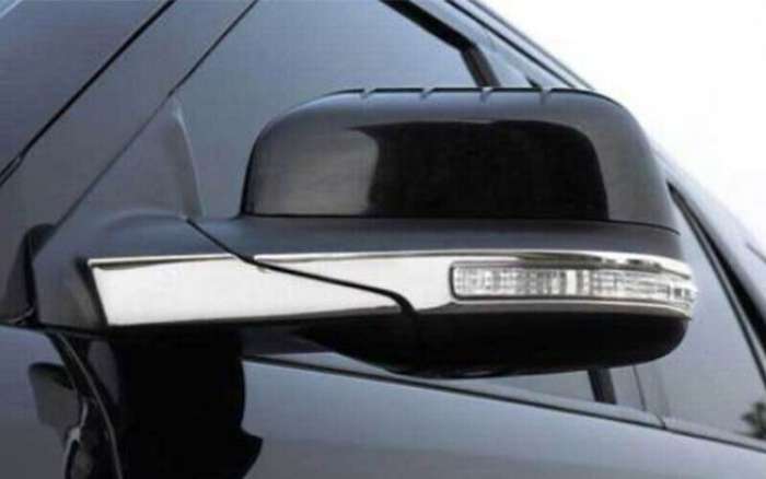 For Ford Explorer 2011-2019 Chrome Steel Rear View Side Door Mirror Strip Trim