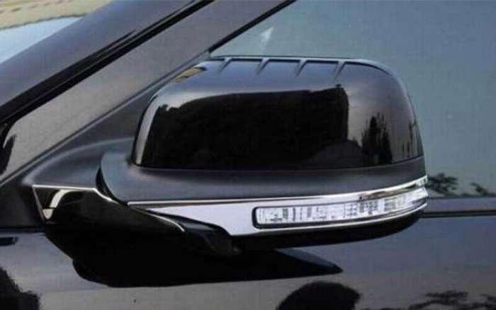 For Ford Explorer 2011-2019 Chrome Steel Rear View Side Door Mirror Strip Trim