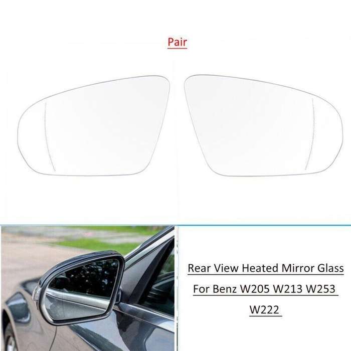 Mirror Glass Heated For Mercedes Benz W205 W213 W253 W222 Right&amp;Left Side