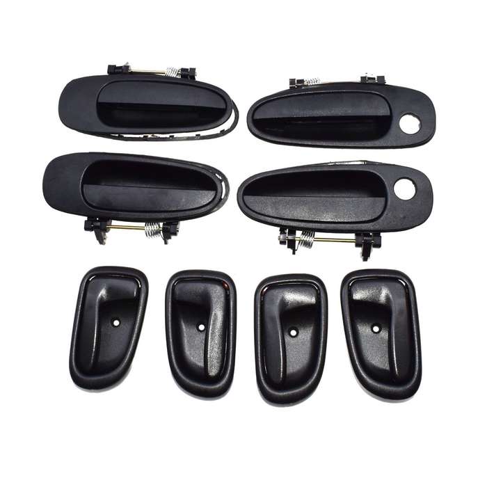 Door Handle Black Outside Black Inside Kit Set 8 For Toyota Corolla 6920512130