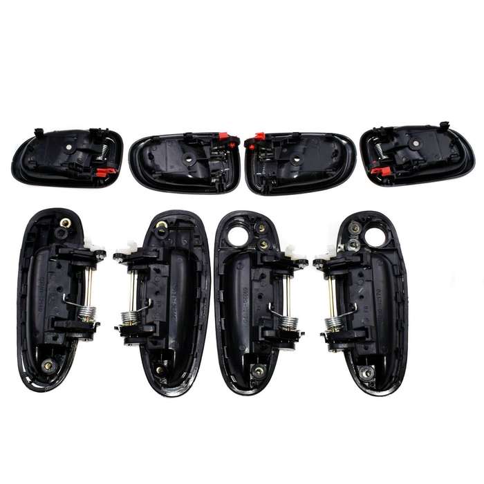Door Handle Black Outside Black Inside Kit Set 8 For Toyota Corolla 6920512130