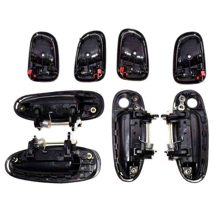 Door Handle Black Outside Black Inside Kit Set 8 For Toyota Corolla 6920512130