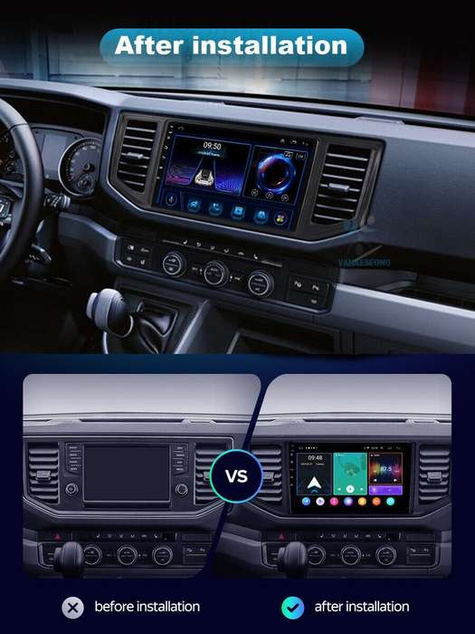 Android Auto Autoradio For VW Crafter MK2 2017-2021 CarPlay Navigation GPS DAB+